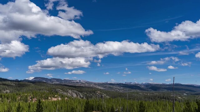 Beartooth Plateau clouds timelapse 