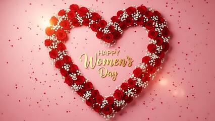 Valentine's day heart shaped floral arrangement