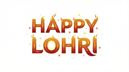 Lohri Festival Celebration with Punjabi Culture, Traditional Bonfire and Folk Dance, Vector Illustration