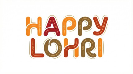 Lohri Festival Celebration with Punjabi Culture, Traditional Bonfire and Folk Dance, Vector Illustration