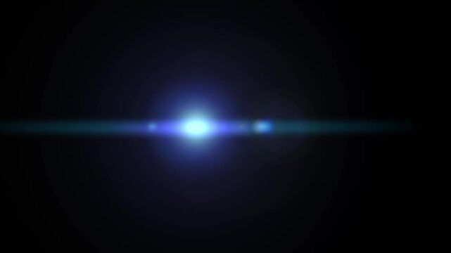 青い光が点滅しながら横に動いてくる動画