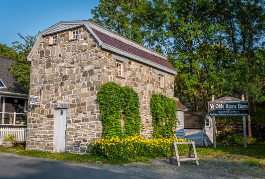 Brigus, NL, Canada- August 15, 2024: Ye Old Stone Barn and Museum in Brigus, NL