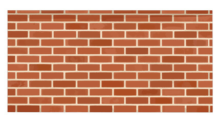 Obraz premium Red brick wall with white mortar