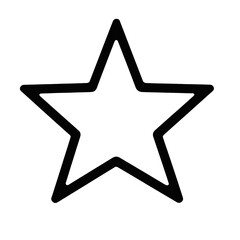 Star shape with golden outline.