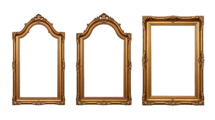 Set of Ornate Gold Antique Picture Frames