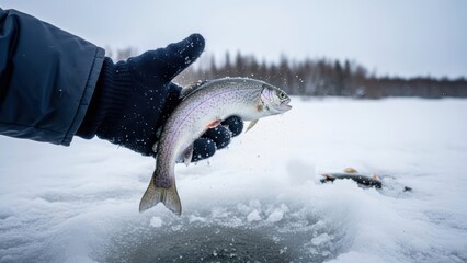 catch fish in winter