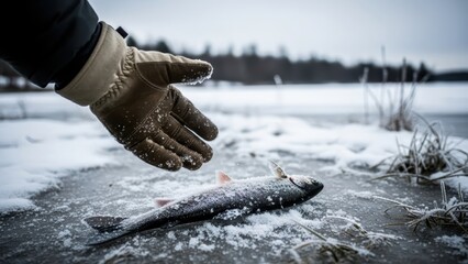 catch fish in winter