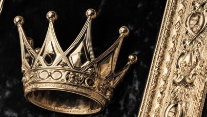 Golden Crown Close-Up - A Symbol of Royalty and Power.
