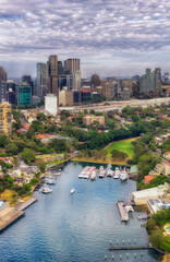 D Sydney Kurraba bay to north sydney vert pan