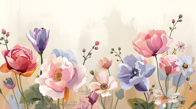 pink tulips in spring