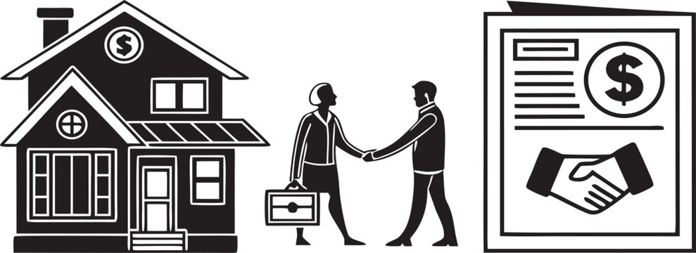 Silhouette vector illustration of church with cross and people in the city