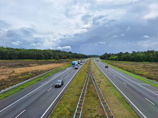 Nature reserve and protected area De Veluwe in the province of Gelderland