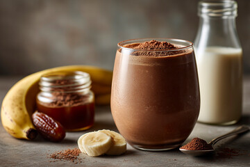 Creamy Chocolate Banana Bliss mocktail