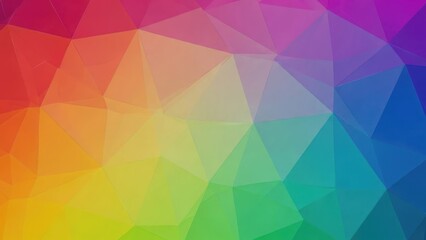Vibrant Polygonal Rainbow Spectrum Design Modern Abstract Geometric Pattern Background Digital Art