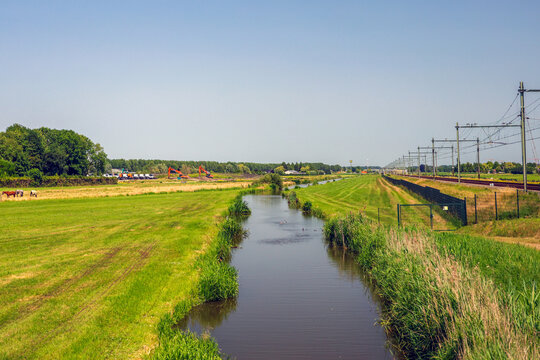 Watering canals of the rest peat area of the Zuidplaspolder