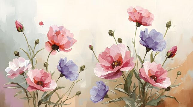 bouquet of pink tulips