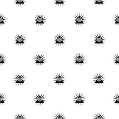 Obraz premium All seeing eye of God seamless pattern isolated on white background