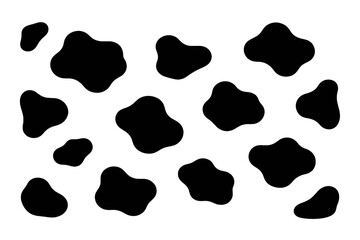 Abstract golden outlines of irregular shapes