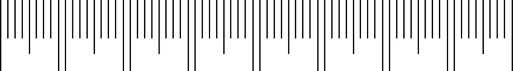 Minimalist Ruler Scale Pattern, Measurement Design Element, Vector EPS Background