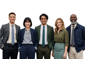 Obraz premium Diverse group of businesspeople isolated