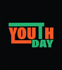 World Youth Day Typography Vector Illustration for Celebration Design