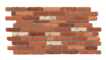 Obraz premium Illustration of a detailed brick wall with realistic textures and a unique design for various uses