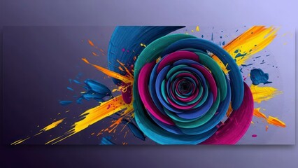 Abstract floral art