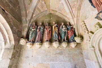 Parish close church of Bodilis, finistere, brittany, france