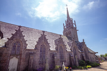 Parish close church of Bodilis, finistere, brittany, france