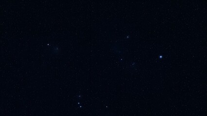 Night sky with stars visible in the darkness of space