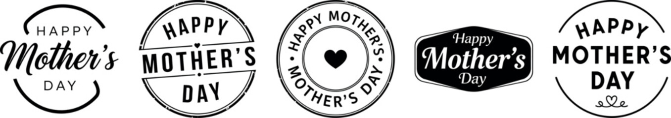 Mother's day stamp and seal designs