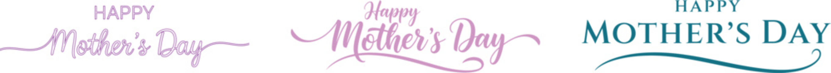 Happy mother's day greeting card with colorful abstract design