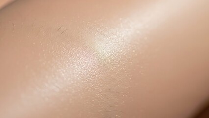Fototapeta premium Detailed Macro Close-Up of Healthy Human Skin Texture with Visible Pores and Fine Hair