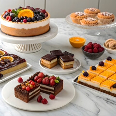 chocolate cake with berries