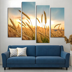 modern living room with a sofa