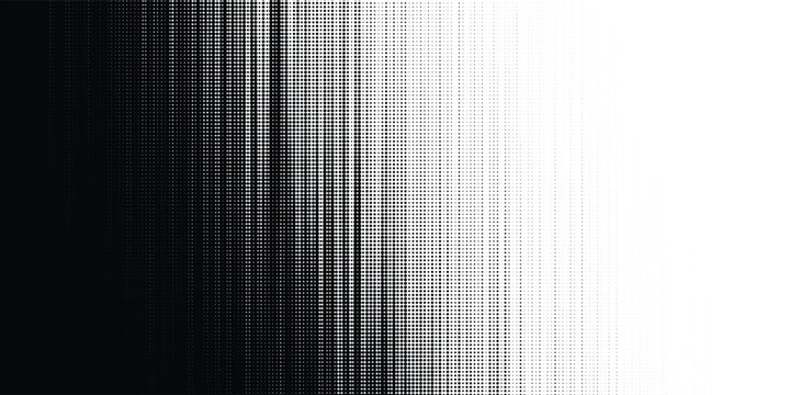 Abstract halftone texture background. Black and white squared pixels. Abstract glitchy 8 bit video game backdrop. Vector comic art