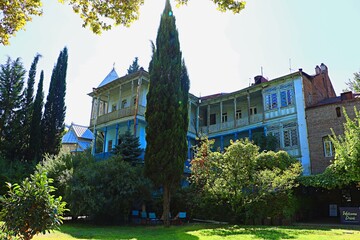 Traditional architecture of the old town of Tbilisi