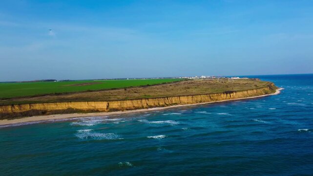 Wild beach 23 August on the Black Sea - Romania - Powered by Adobe