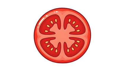 Tomato Slice Illustration