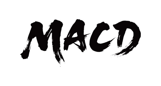 MACD矢量书法手写毛笔字

