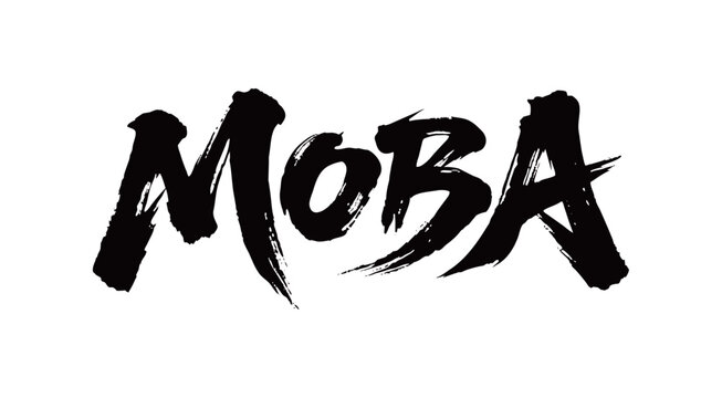 MOBA矢量书法手写毛笔字
