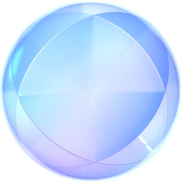 Glass sphere with lines
