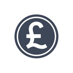 British pound icon. Great Britain currency symbol. Money and banking concept in vector format.