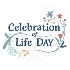 Obraz premium Celebration of Life, Life Celebration Ceremony, Honoring Loved Ones, Tribute to Life, Memorial Celebration