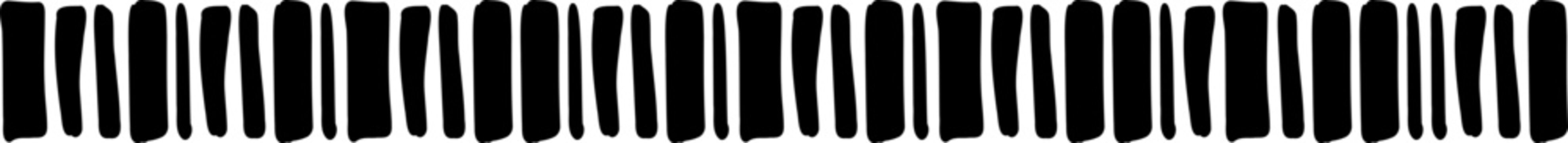 Ethnic tribal border native traditional hand drawn divider, doodle separator. Ancient motif line geometric brush, for frames, design element