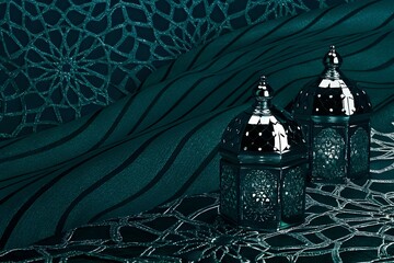 Elegant Teal Lanterns for Festive Occasions