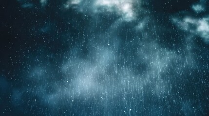 Obraz premium Rainstorm scene with dark clouds and lightning, suitable for educational content, film backgrounds, or dramatic digital compositions.