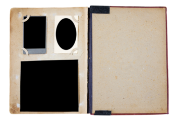 Vintage Photo Album with Empty Spaces