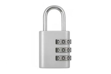 Combination padlock securing data privacy 3d rendering