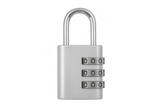 Combination padlock securing data privacy 3d rendering - Powered by Adobe